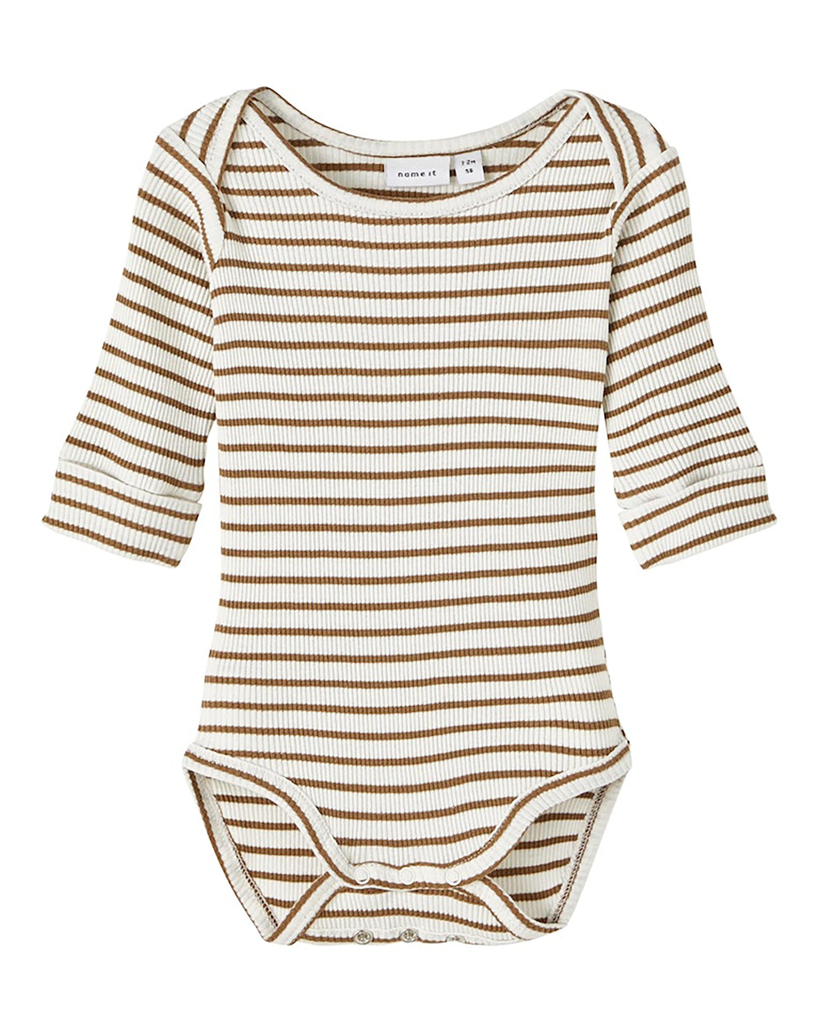 Langarmbody NBNOHELLO STRIPES in jet stream