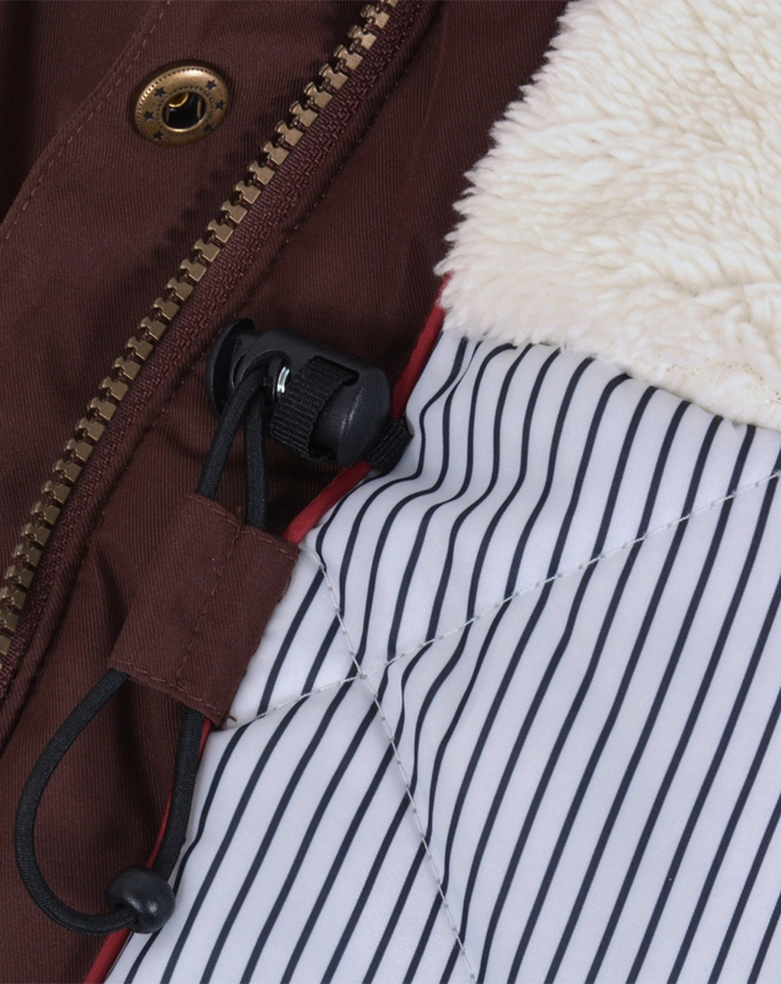 Winter-Parka TWILL G in puce brown