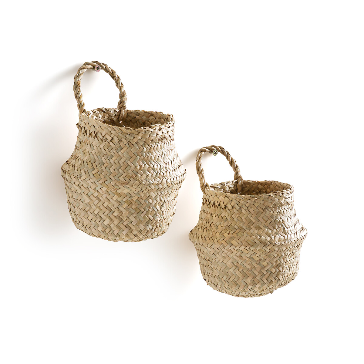 LA REDOUTE INTERIEURS<br>Conjunto de 2 cestos de parede em herbário Rixy
