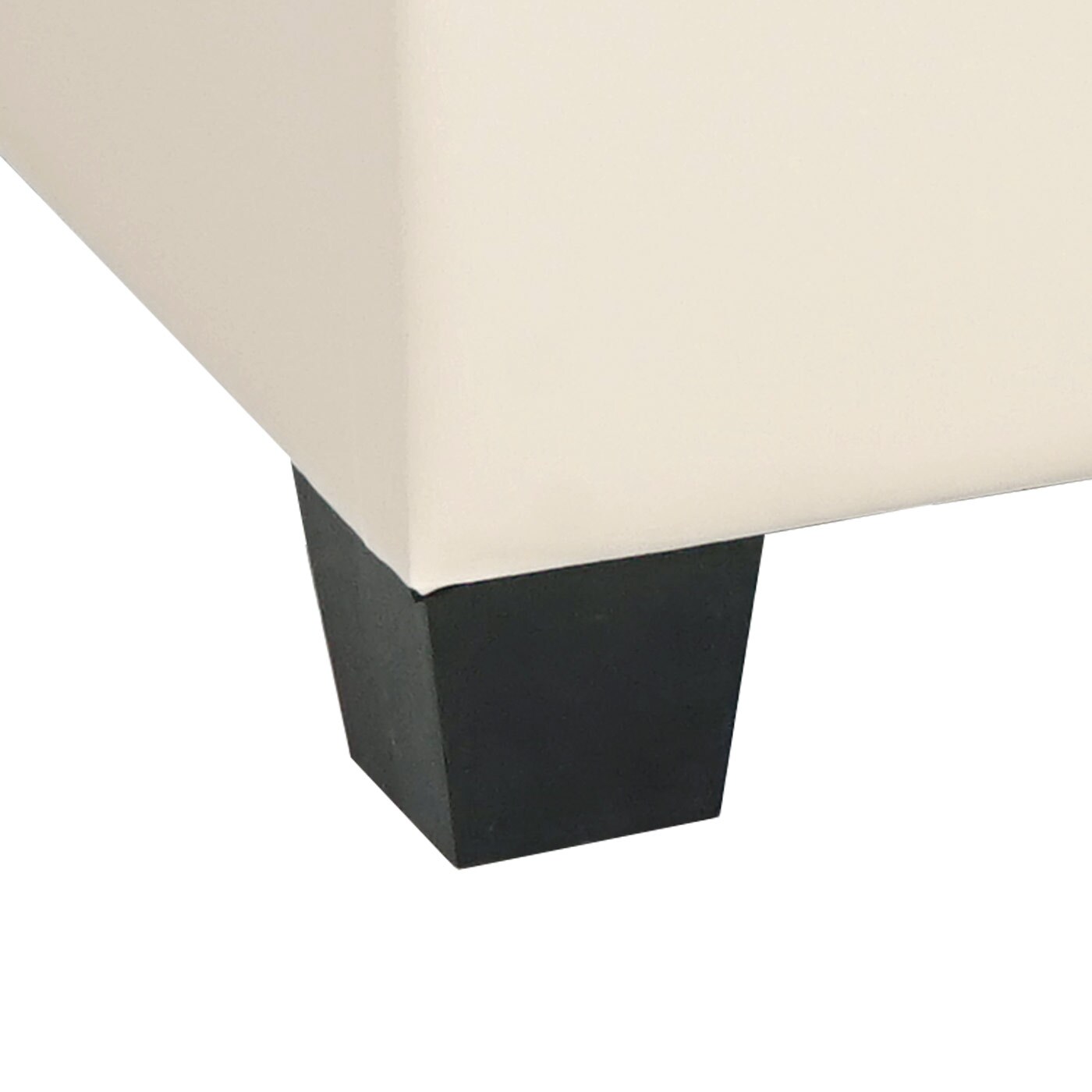 Modular Sessel ohne Armlehnen, Mittelteil Moncalieri, Kunstleder ~ creme