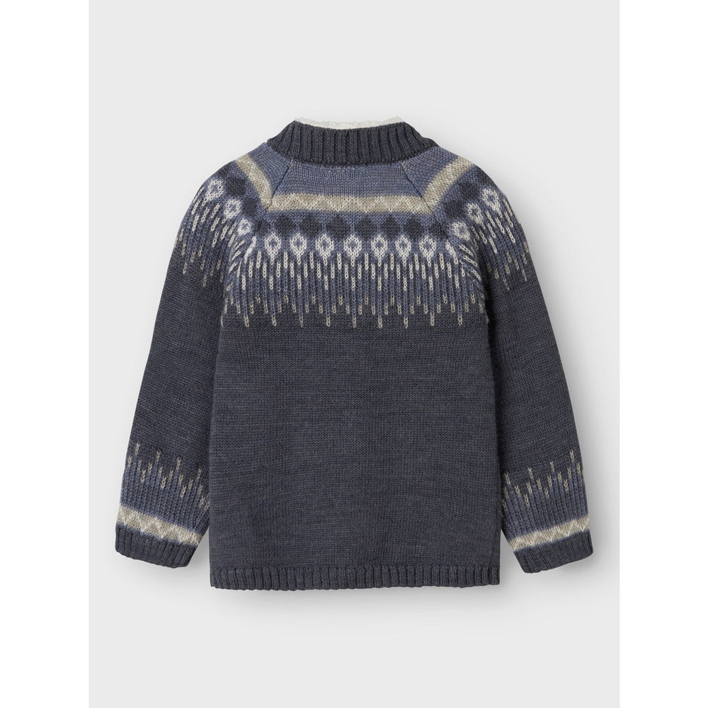 Køb Name It Ombre Blue Iceland Nmmwriss Uld Ls Strik Card