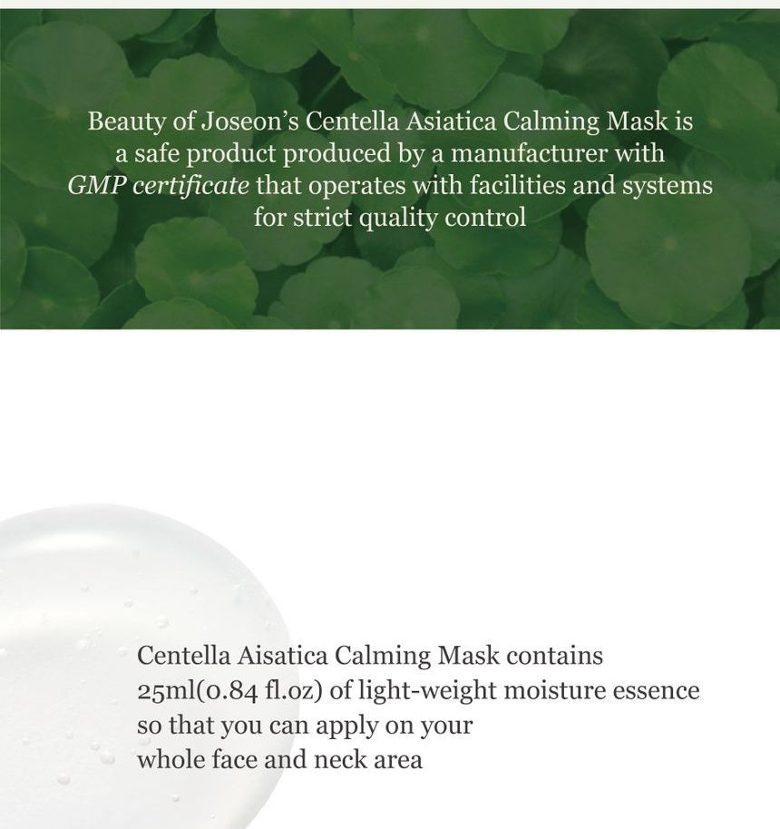Schoonheid van Joseon - Centella Asiatica Kalmerend Masker