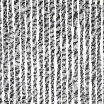 Livn deurgordijn Chenille zwart/wit 100x230 cm