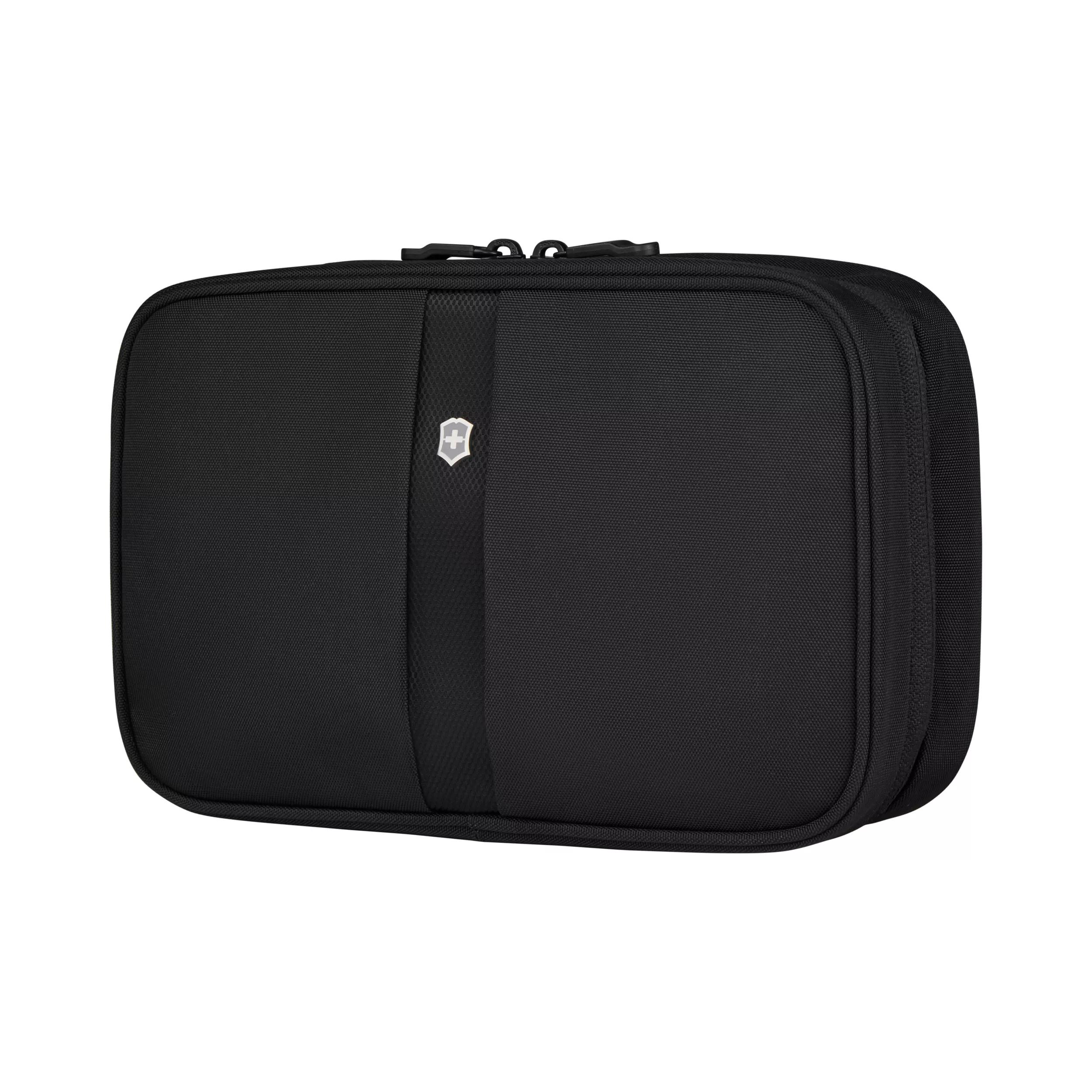 Kosmetiktasche mit Rundum-Reissverschluss-schwarz