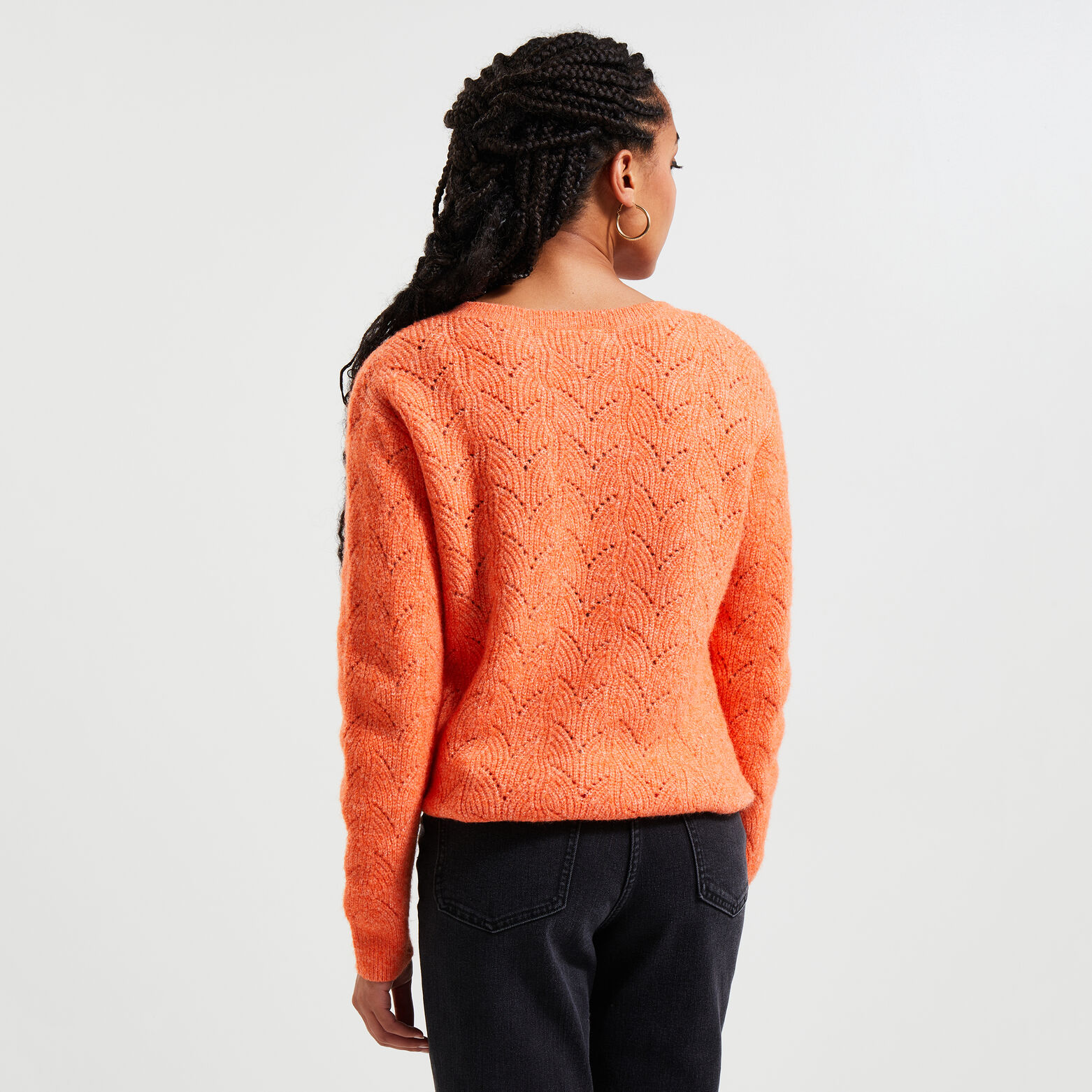 Pull maille fantaisie femme