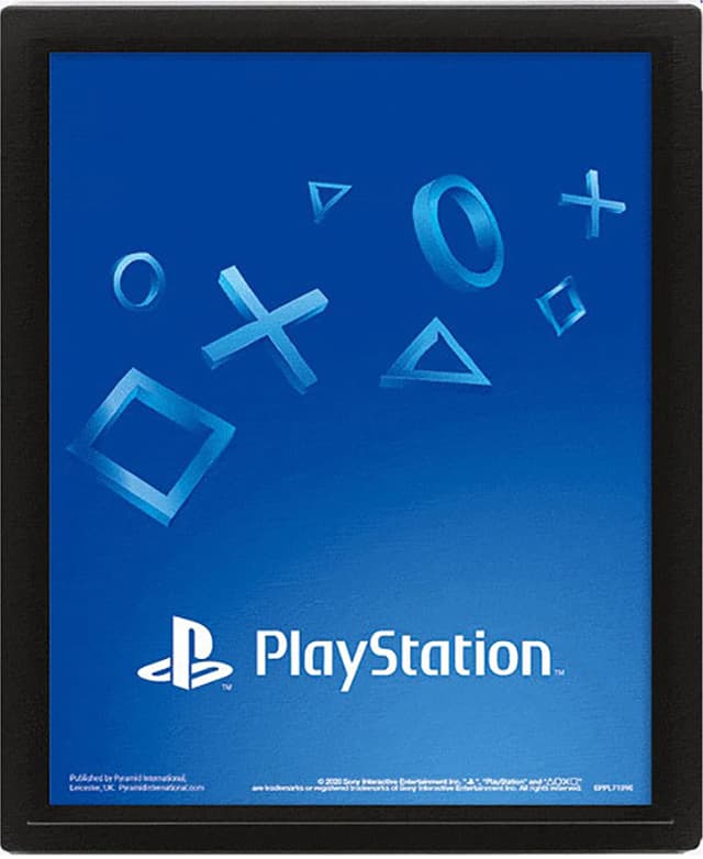 Play PlayStation 3D-plakat (Shapes)