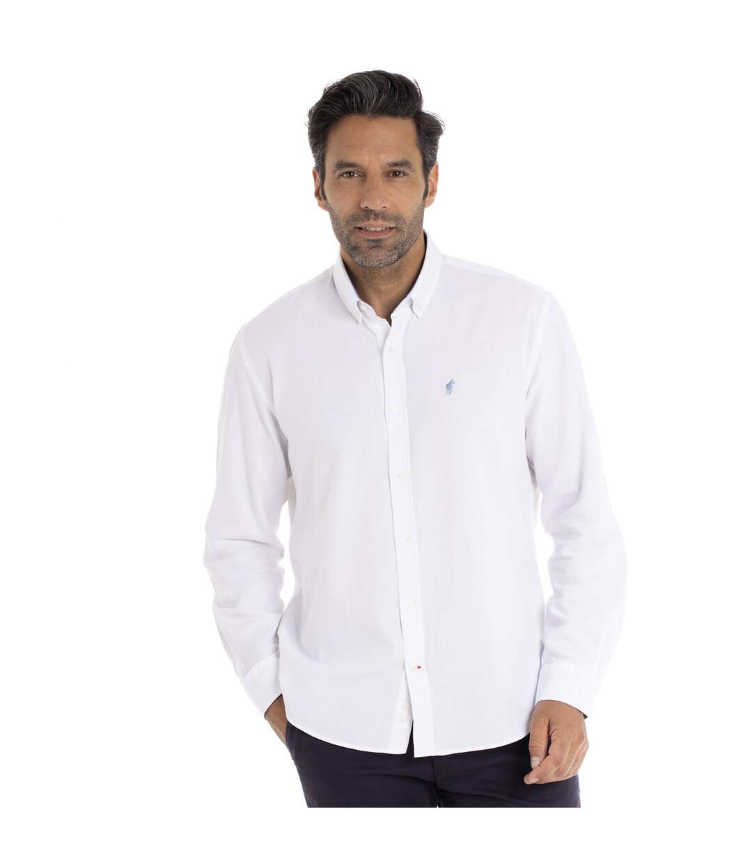 Chemise manches longues col boutonné coton CLUB