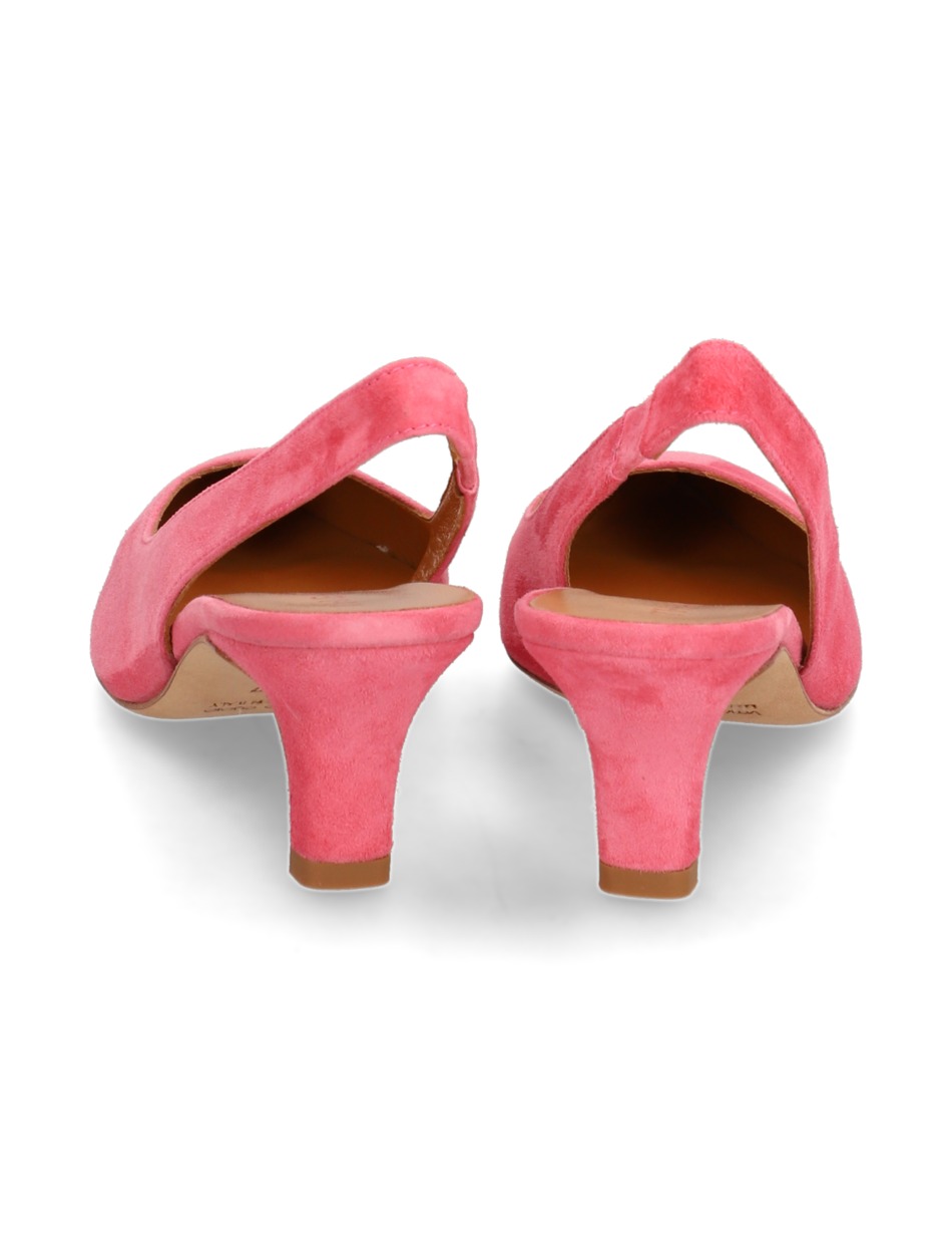 Veloursleder Slingpumps