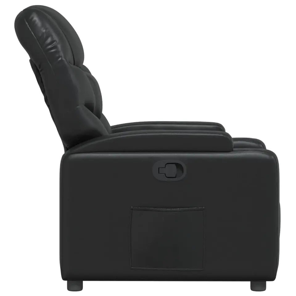 vidaXL - Fauteuil - Zwart - Kunstleer
