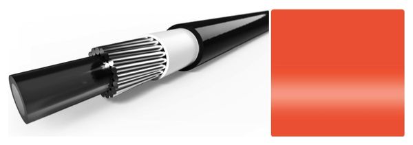 Kit Gaine de Transmission 10m Elvedes avec Liner 4.2mm Orange