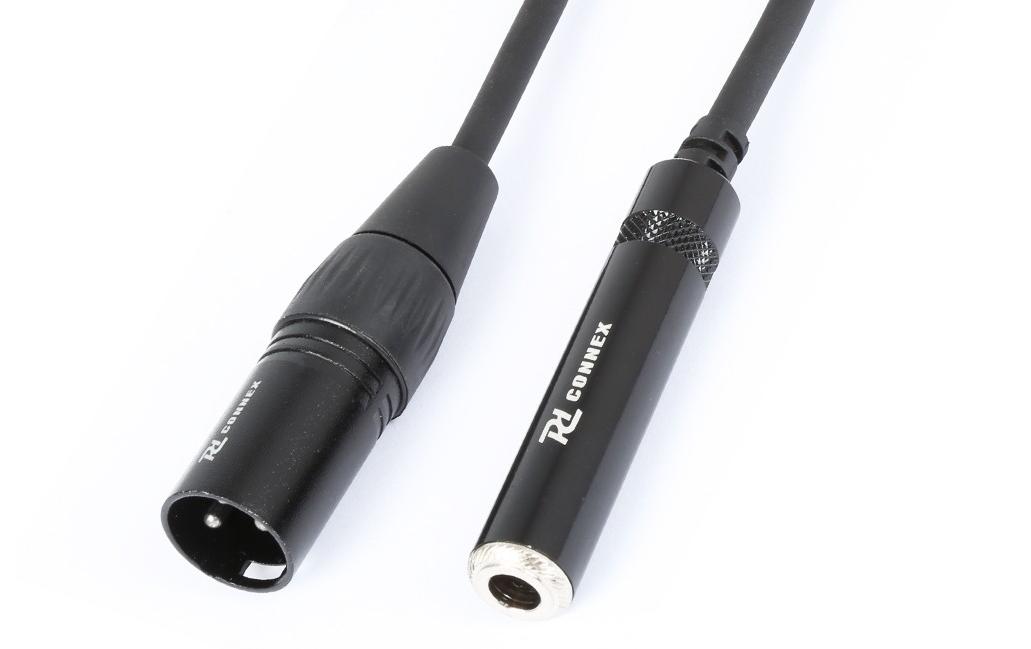 CX130 XLR 3 Pole, male - Klinke 6.3 mm, female 0.15 mAdapterkabel XLRm - 6.3 Klinkenbuchse