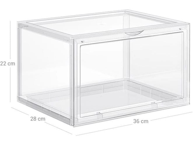 Songmics Schuhschrank 6-er Set Transparent Schuhboxen