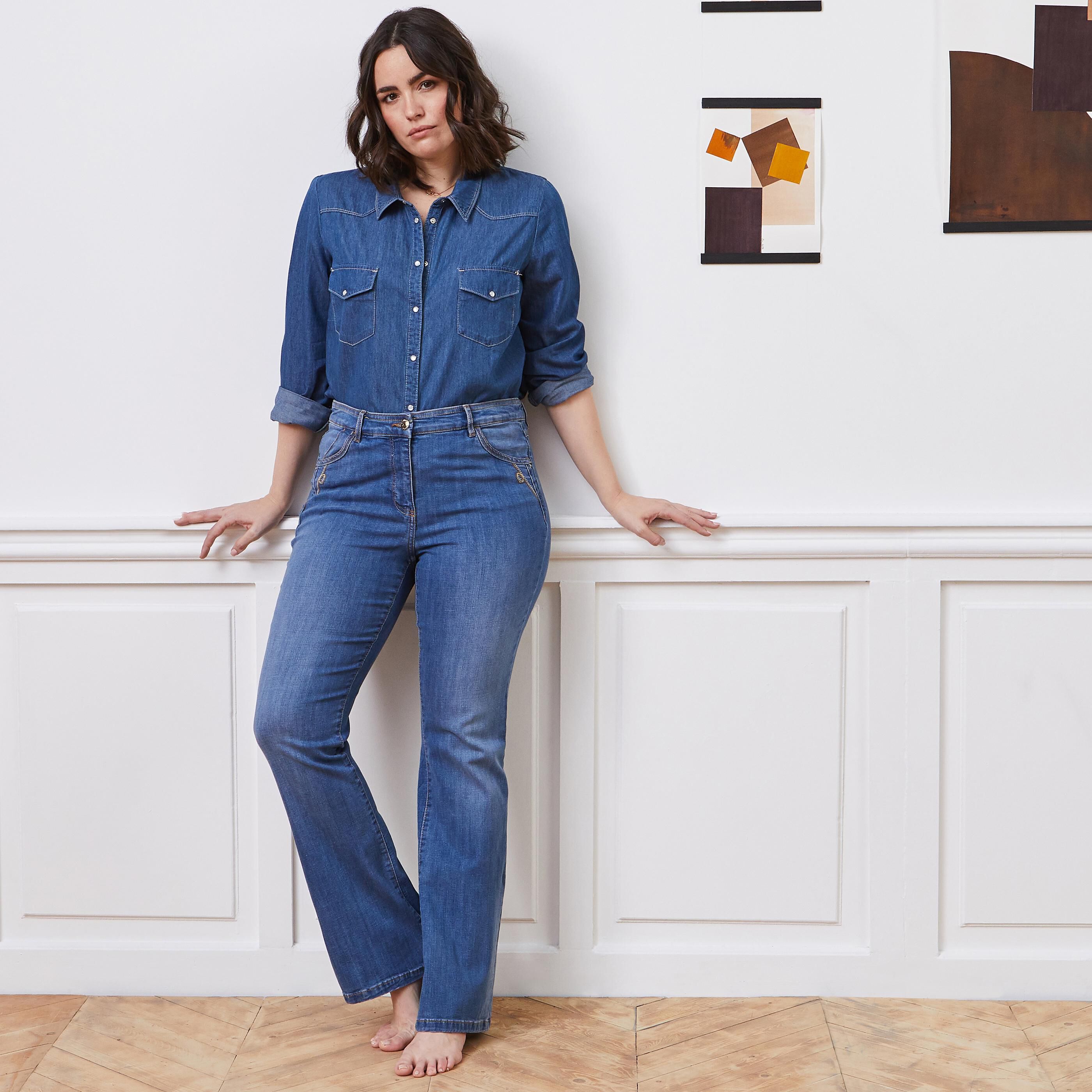 Jean bootcut BALI femme - STONE