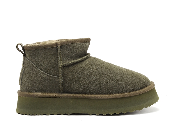 Kelara boots bottine plates femme k31224 kaki
