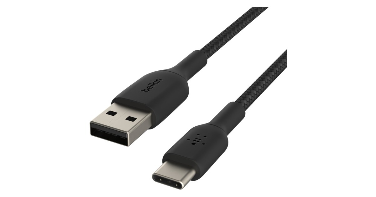 BelkinBOOSTCHARGE USB-C naar USB-A kabel  (Zwart, 2 m)