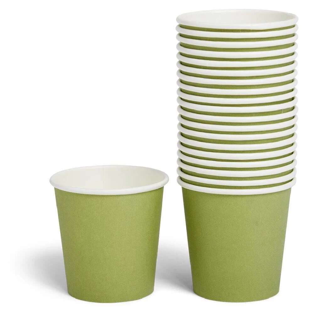 Gobelet en carton 36cl Vert olive x20