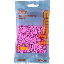 Hama Perles à repasser midi, sachet, rouge moyen