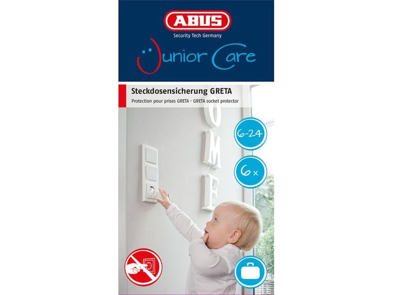 Abus Steckdosenschutz Emma 5 Stück, Weiss Steckdosenschutz, Weiss