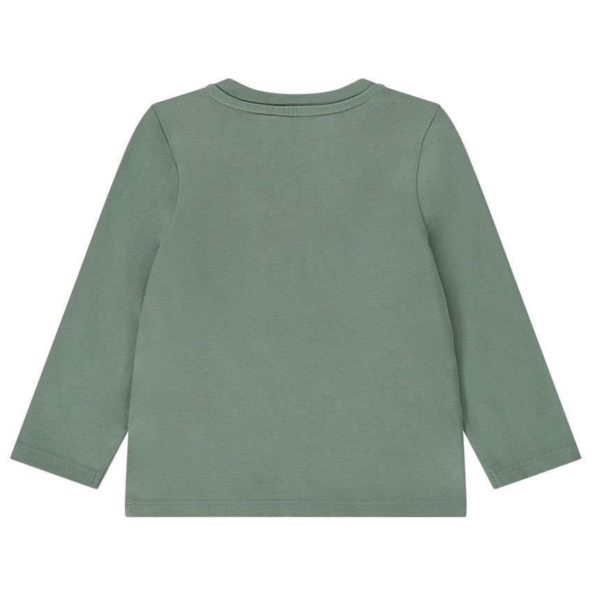 T-shirt manches longues print fantaisie pour bébé garçon - Kaki