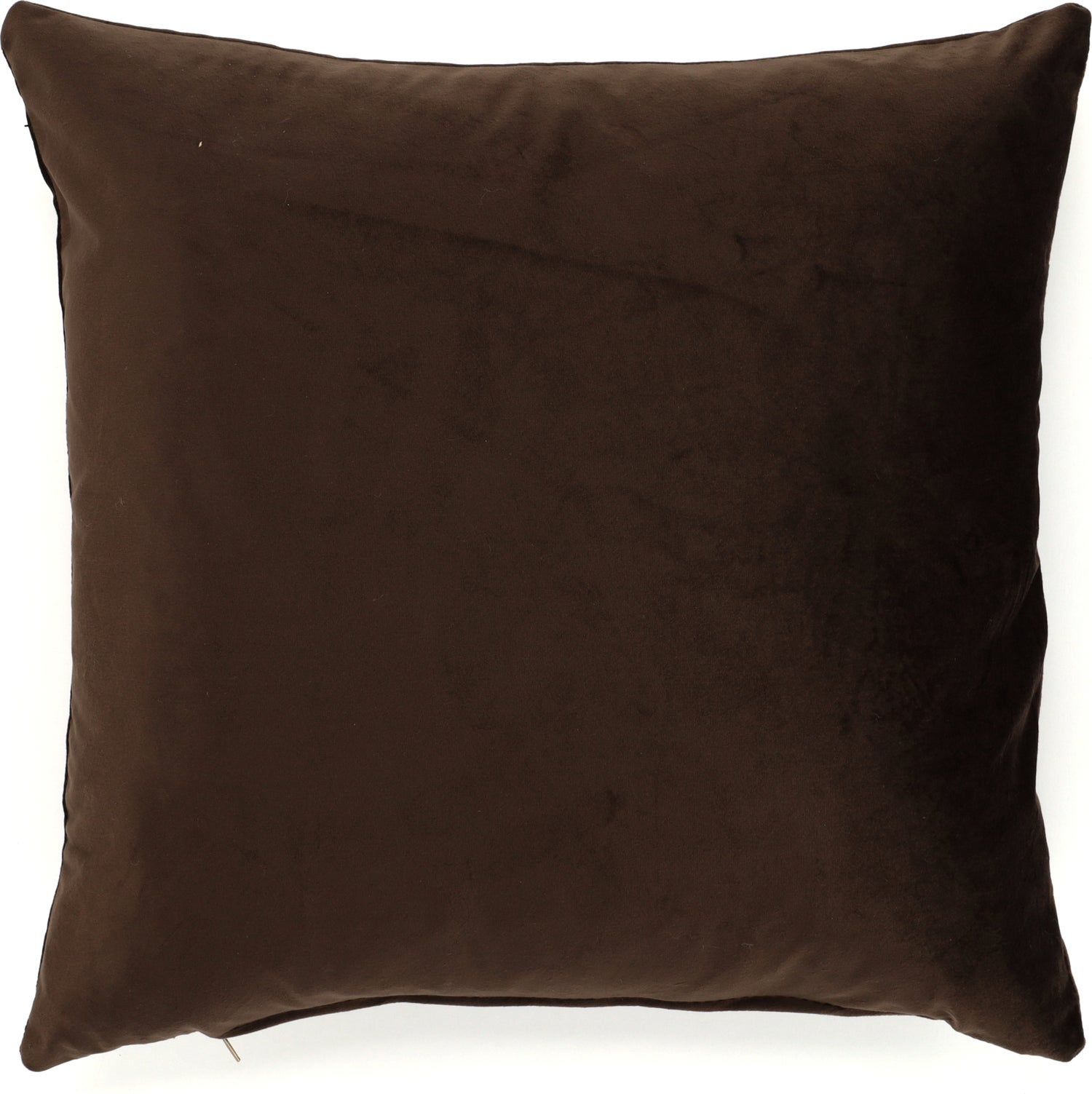 Sierkussen Velours donkerbruin 45 x 45 x 10 cm