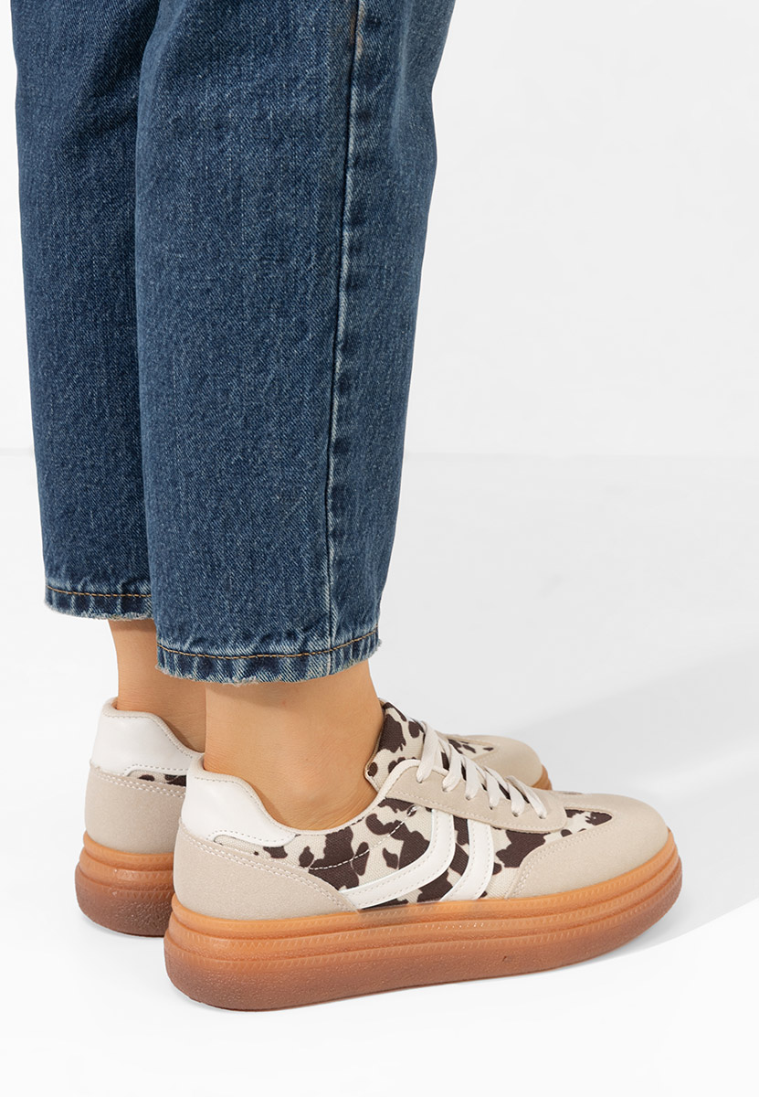 Baskets pour femme beige Ryta