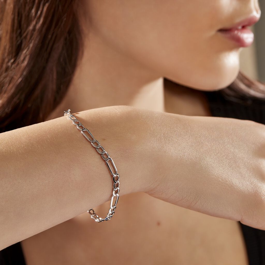 Bracelet Mame-diarra Or Blanc
