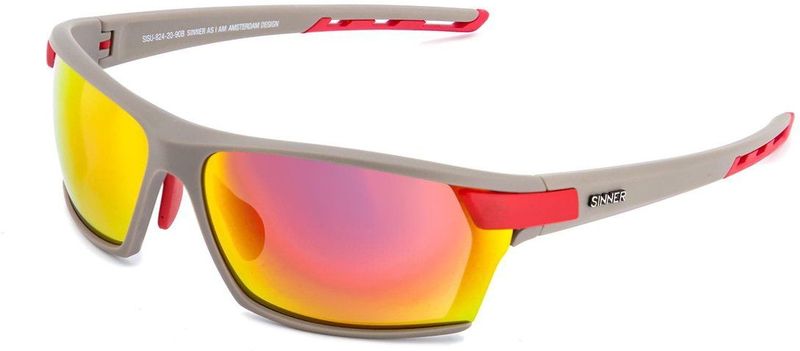 SINNER - Springhill - Sportbril - Rood - Polycarbonaat - 100% UV-bescherming