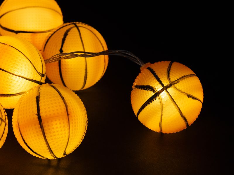 COCON Lichterkette Basketball, 165 cm Dekorative Beleuchtung