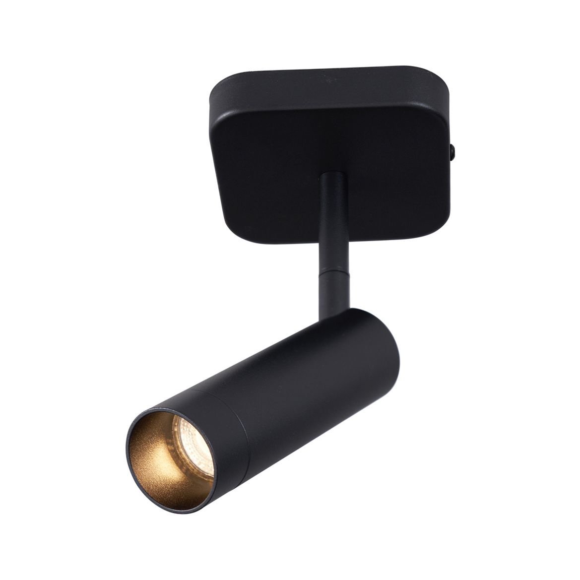 Moderne plafondspot zwart rond GU10 35mm draai- en kantelbaar - Kate