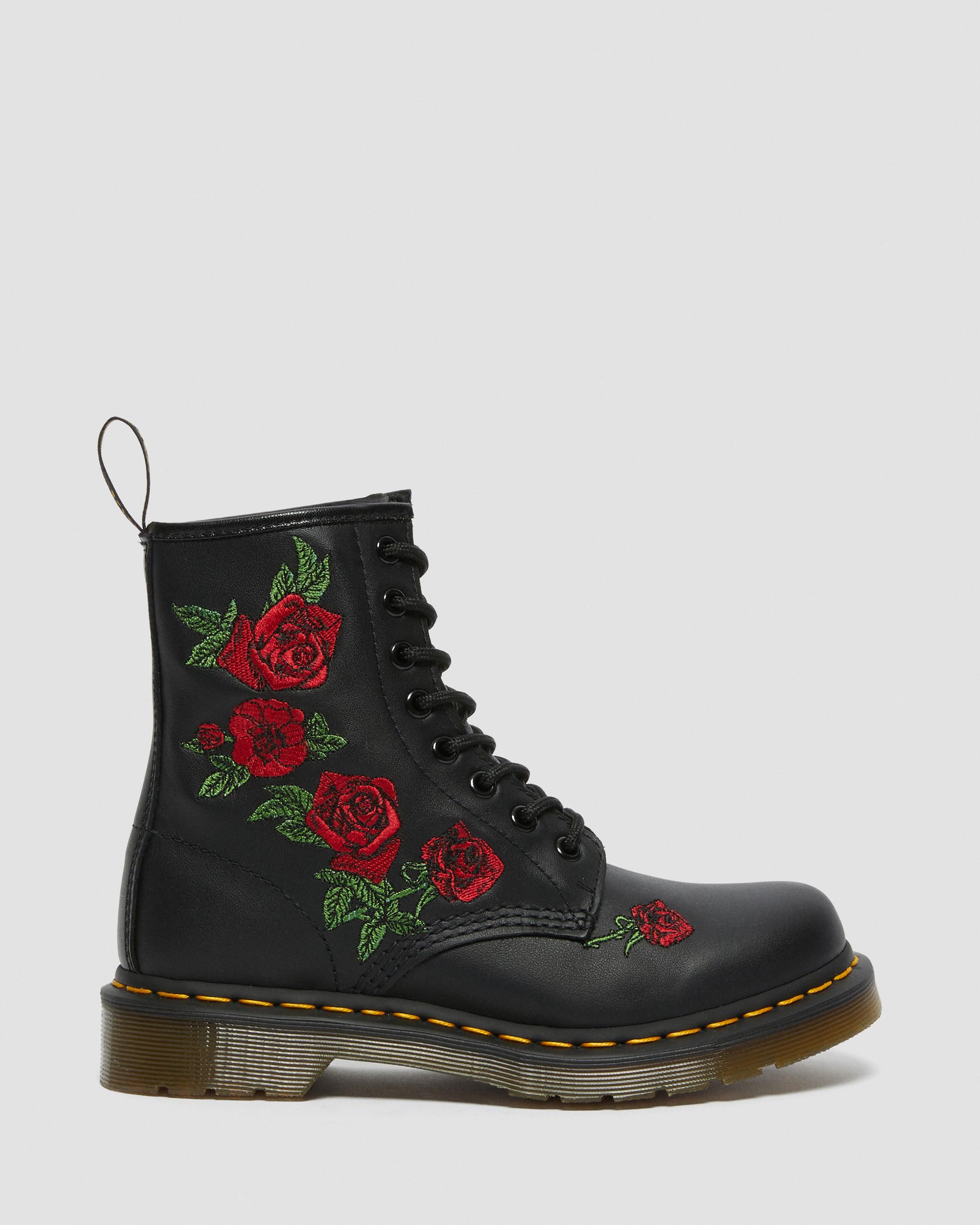 1460 Vonda Floral Leather Lace Up Boots