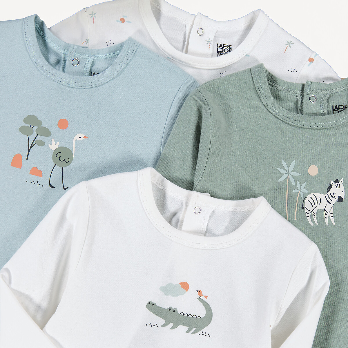 COLEÇÃO LA REDOUTE<br>Conjunto de 4 pijamas, estampa animal