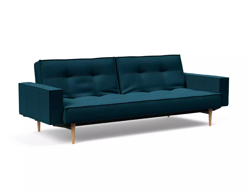 Schlafsofa mit Armlehnen Splitback Styletto hell