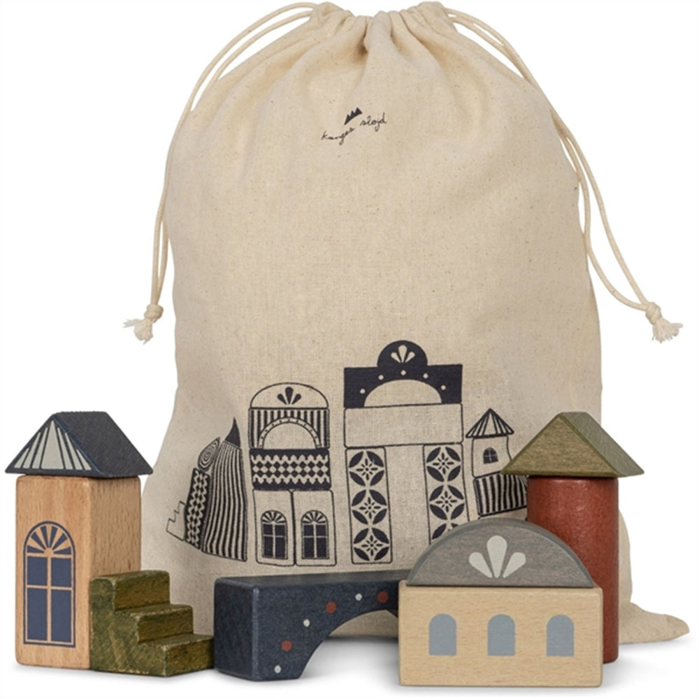 Træ Stabelklodser 34 Stk Beige/Toffee