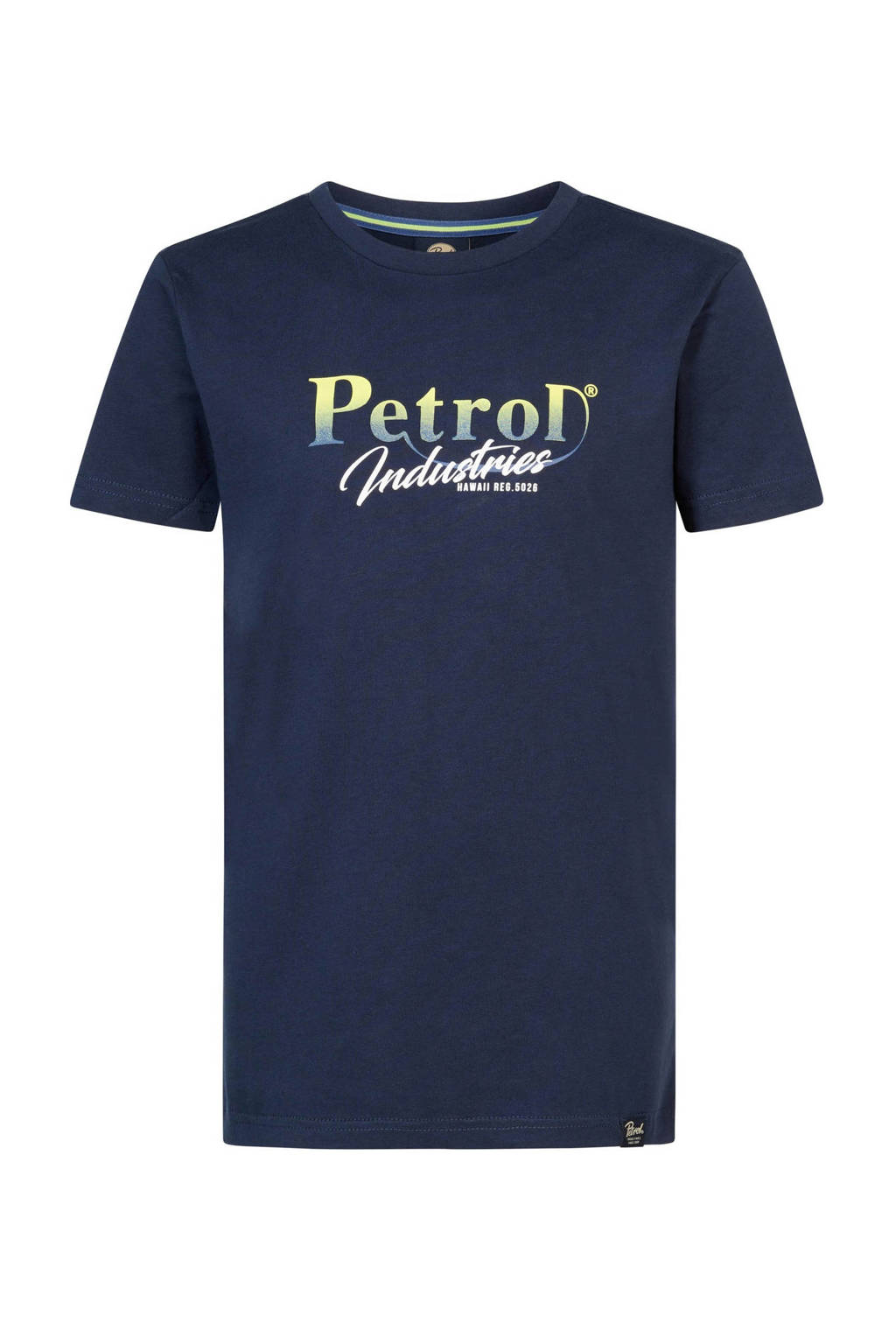 Petrol Industries T-shirt met logo navy