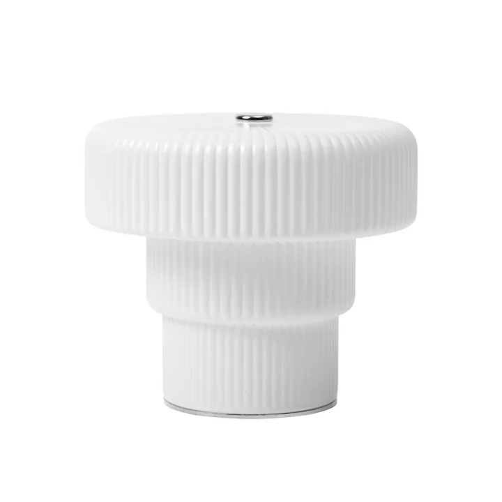 Ferm Living - Ripple LED Akku-Leuchte, weiss