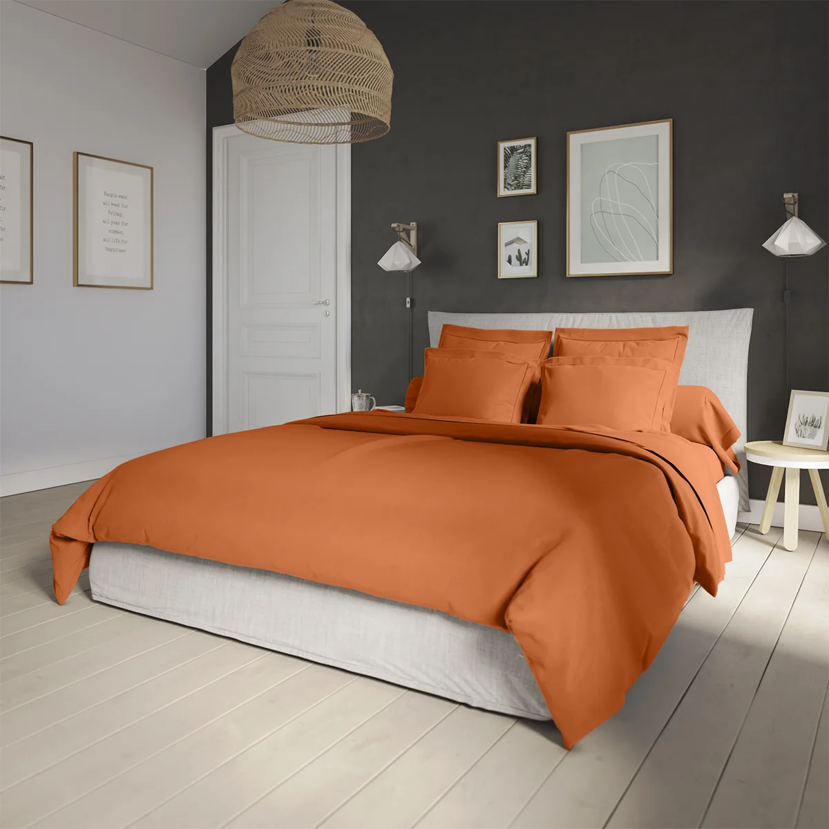 Housse de couette Influence Percale Citrouille