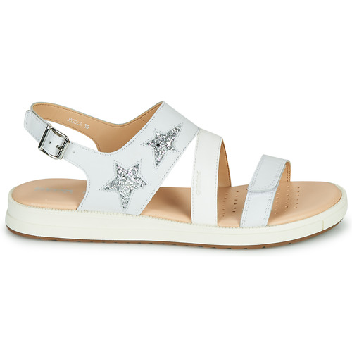Geox - J SANDAL REBECCA GIR - Blanc / Argenté