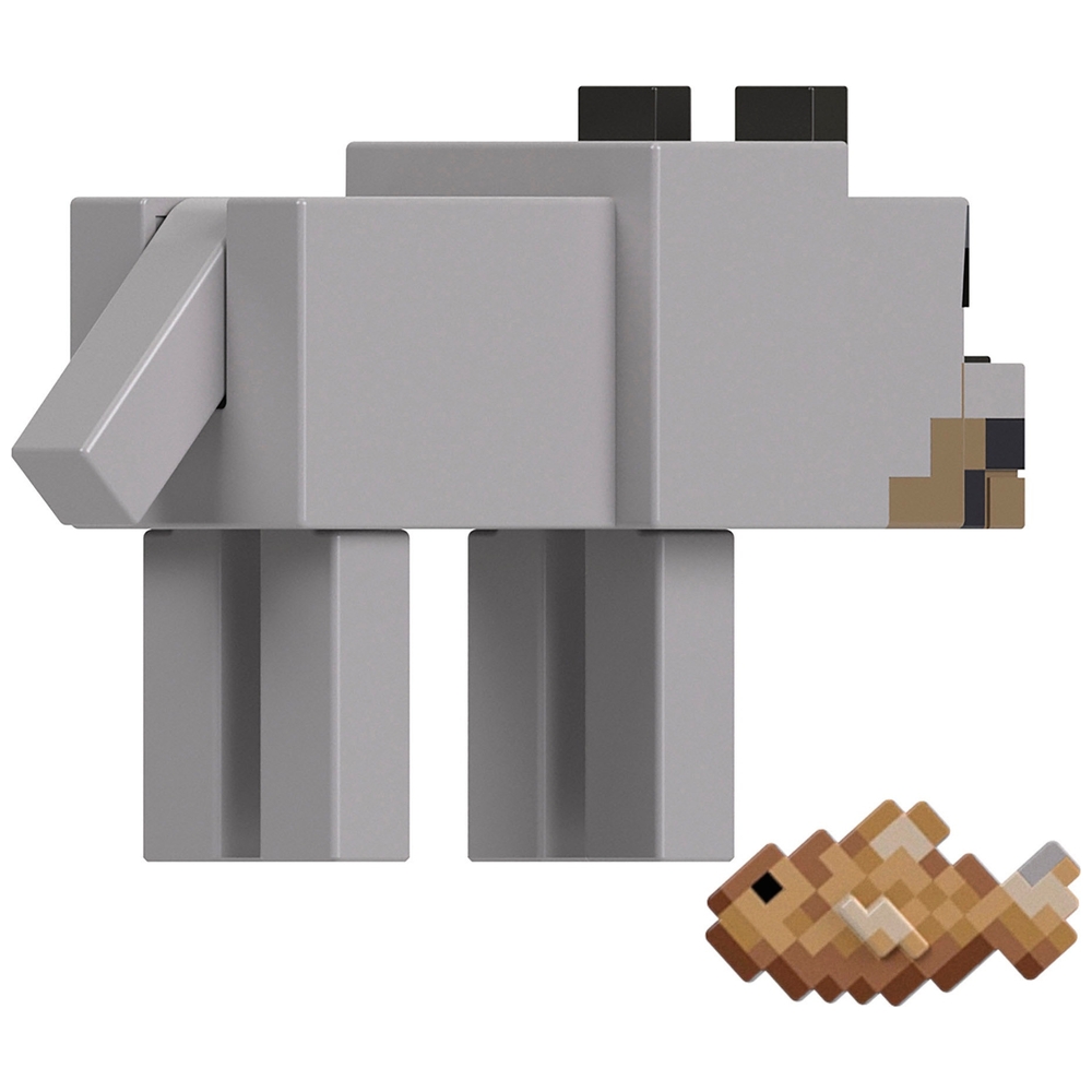 Minecraft 8 cm feindliche Wolfsfigur – Portalbau-Set
