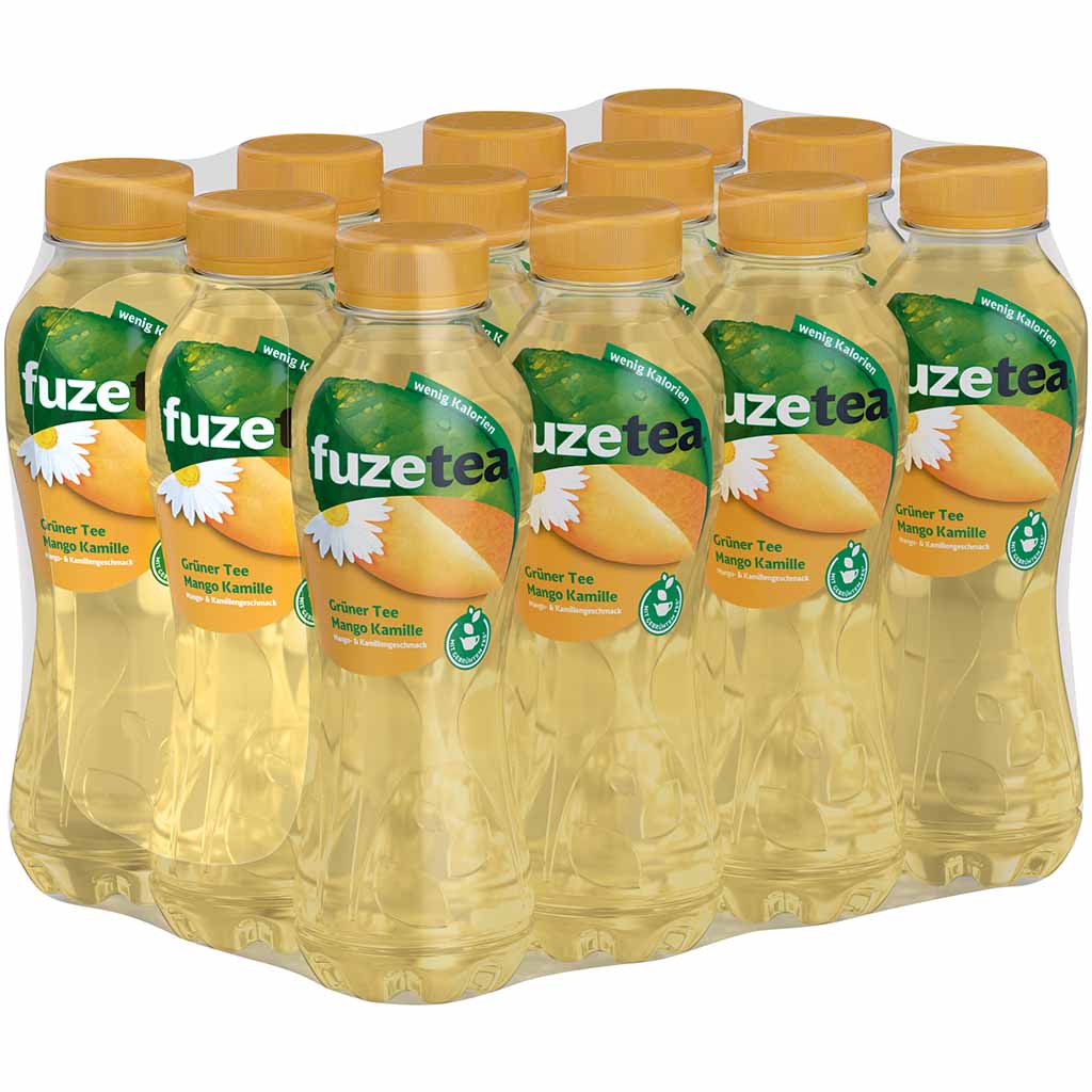 12x Fuze Tea Grüner Tee Mango Kamille PET á 400ml=4,8L MHD:28.2.25