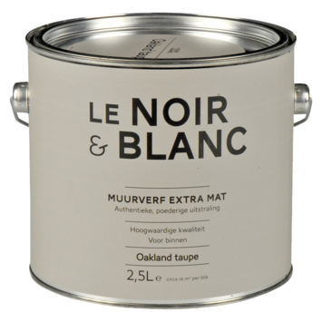 Le Noir & Blanc muurverf extra mat oakland taupe 2,5 liter