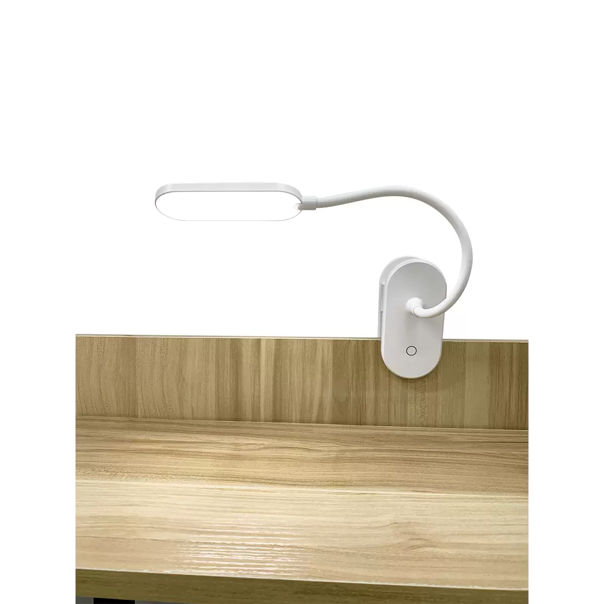 Akku-Klemmleuchte USB/C weiss
