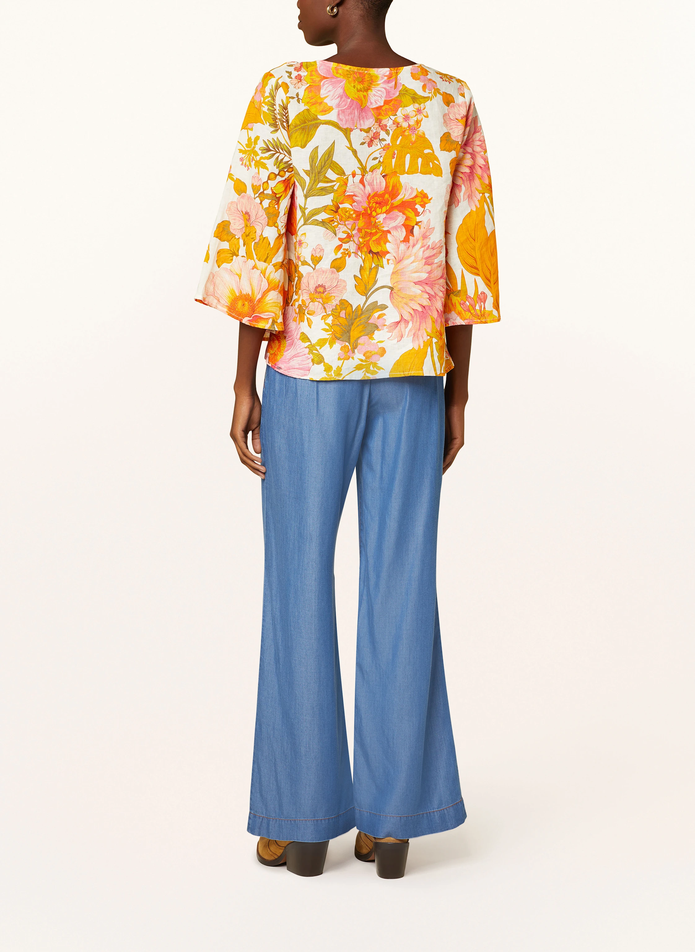 Princess GOES HOLLYWOOD Leinenbluse mit 3/4-Arm