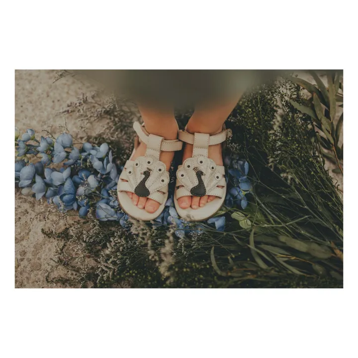 Donsje Sandales Zuza Paon | Blanc