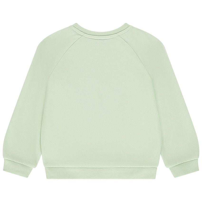 Sweat molleton oversize à gros nœuds pour fille - Vert