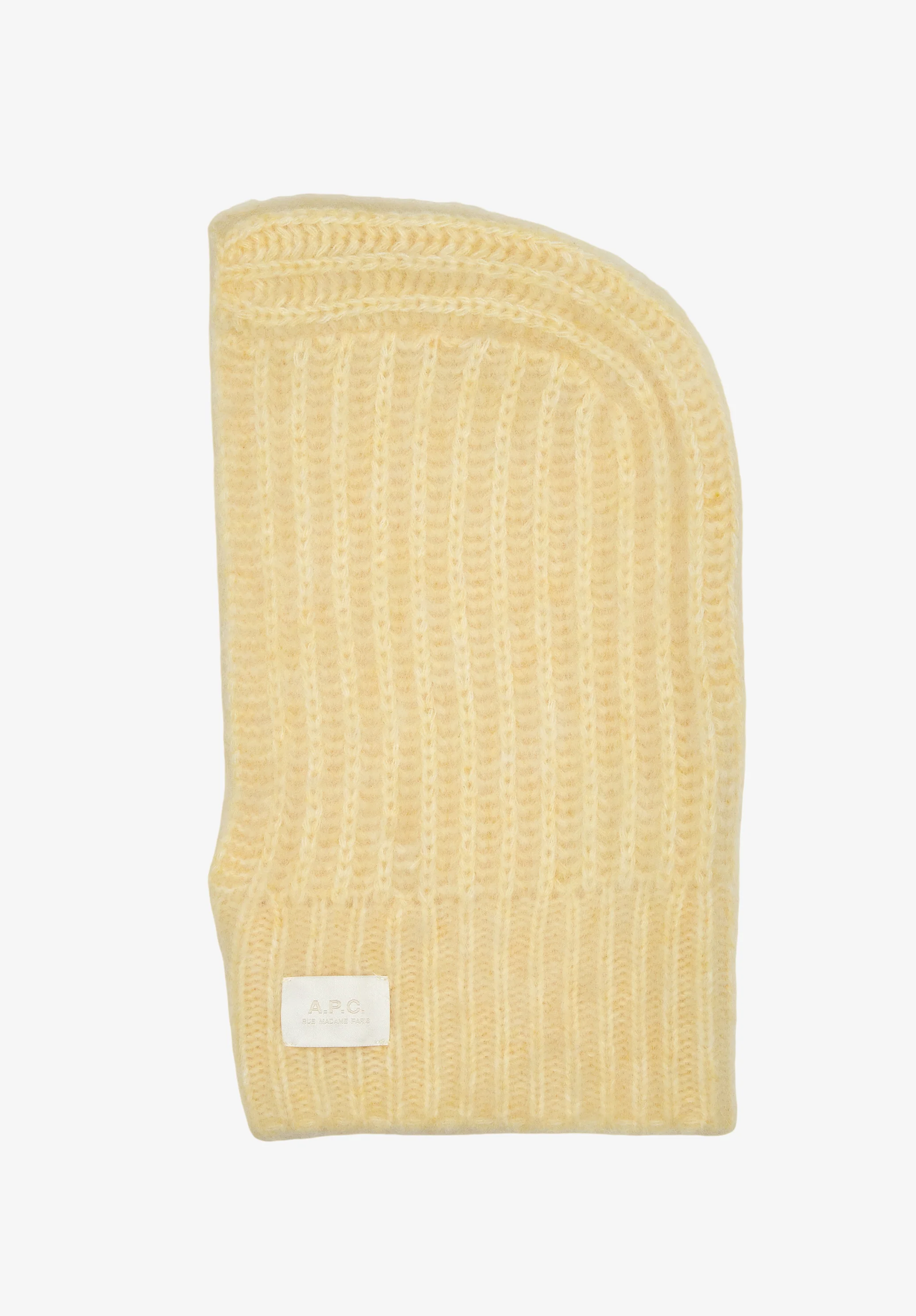Cagoule en laine d'alpaga mélangée - Jaune clair