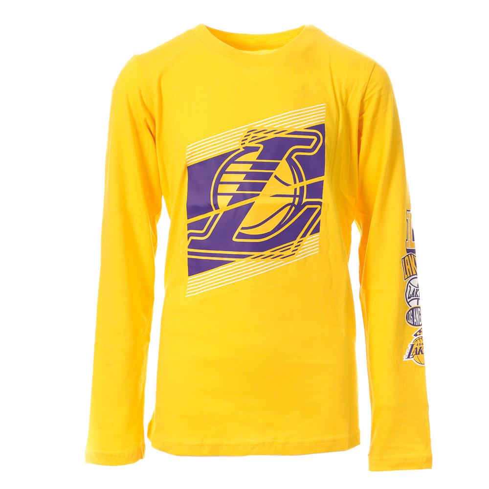NBA T-shirt Manches Longues Jaune Garçon NBA Los Angeles Lakers