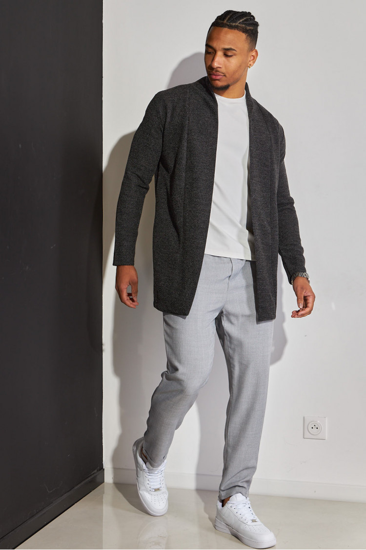 Gilet gilet texturé