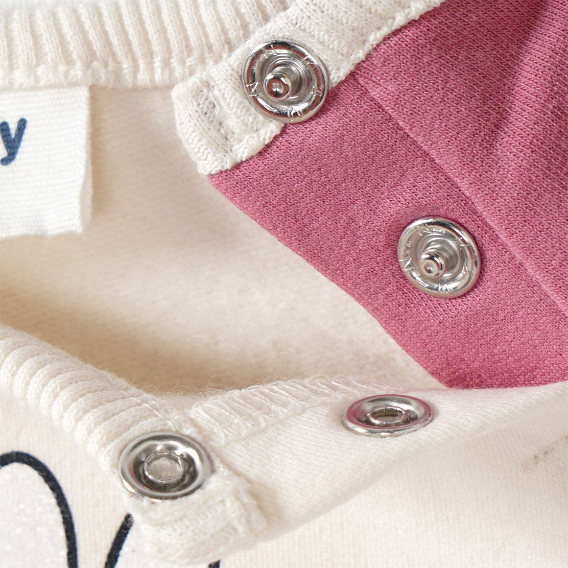 Miffy Langarmshirt mit Print creme / rosa / dunkelrosa