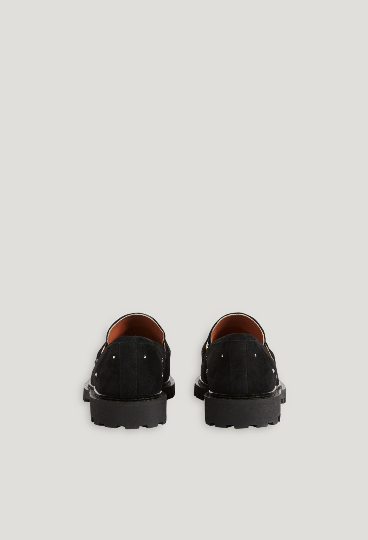 Mocassins cuir su&egrave;de