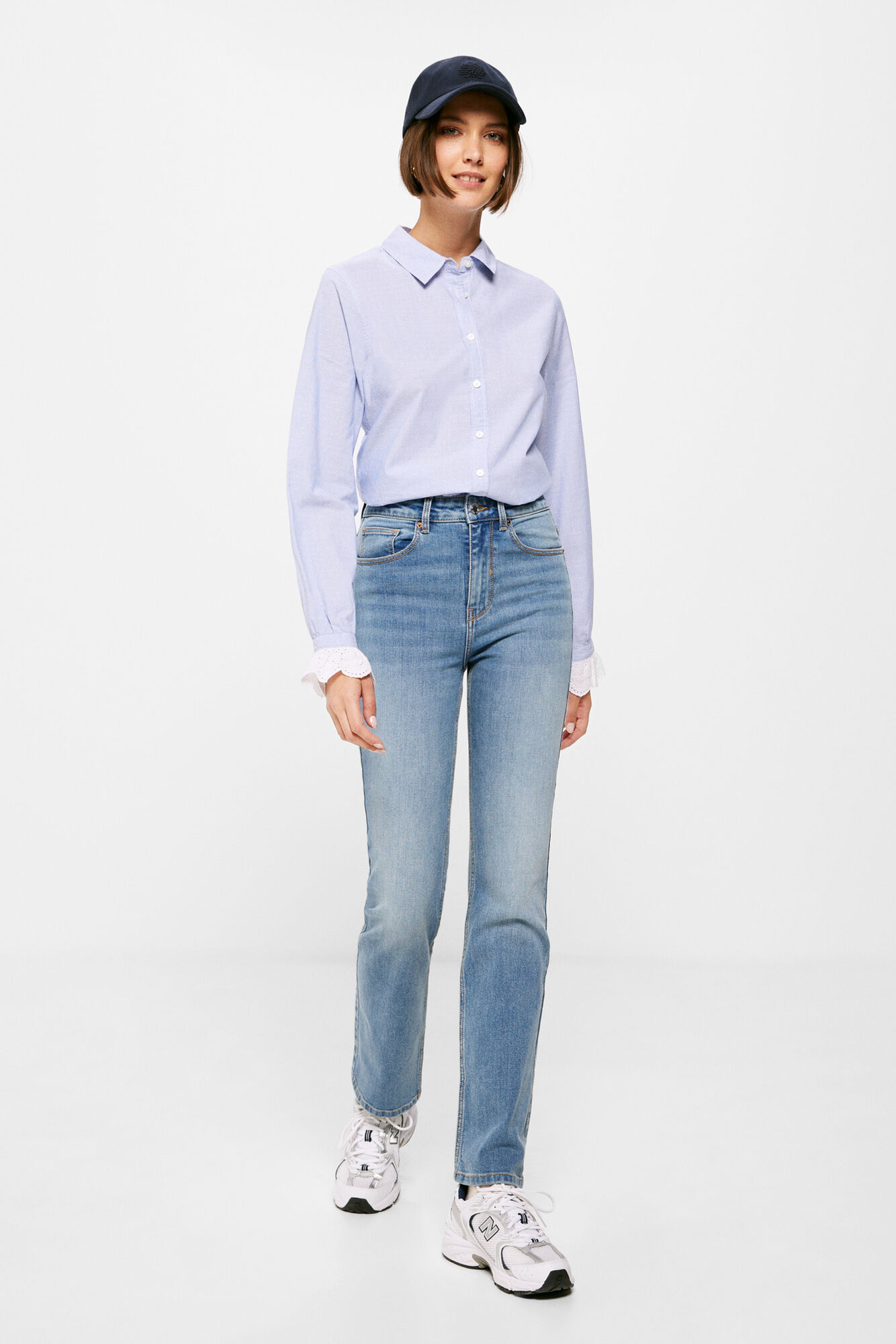Blusa com punhos Schiffly